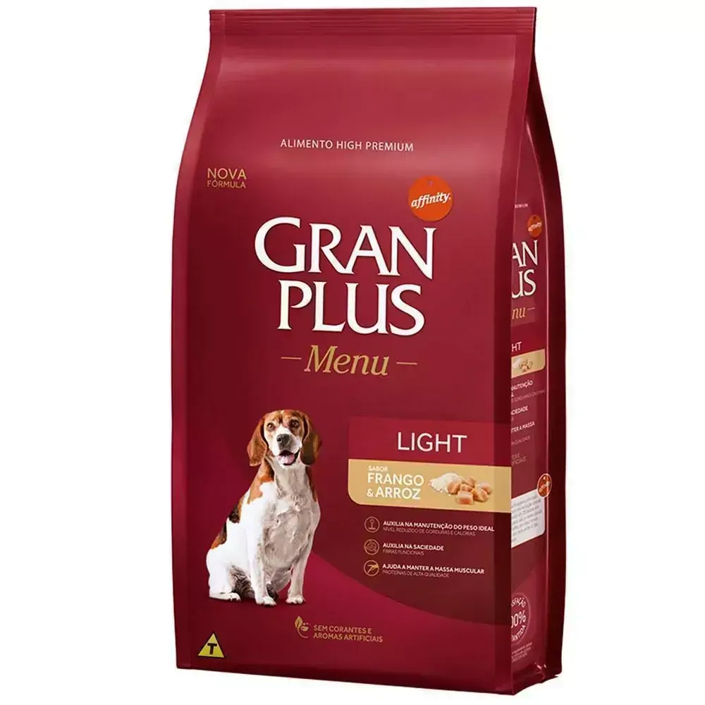 Ração Gran Plus Menu Light Cães Adultos 15kg