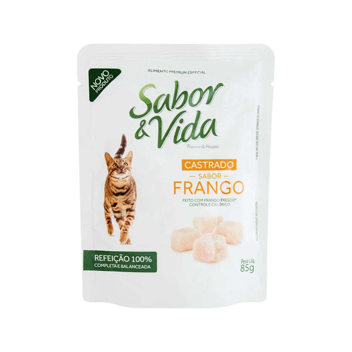Alimento Para Gatos Castrados Adultos Frango Sabor Vida Sachê 85g
