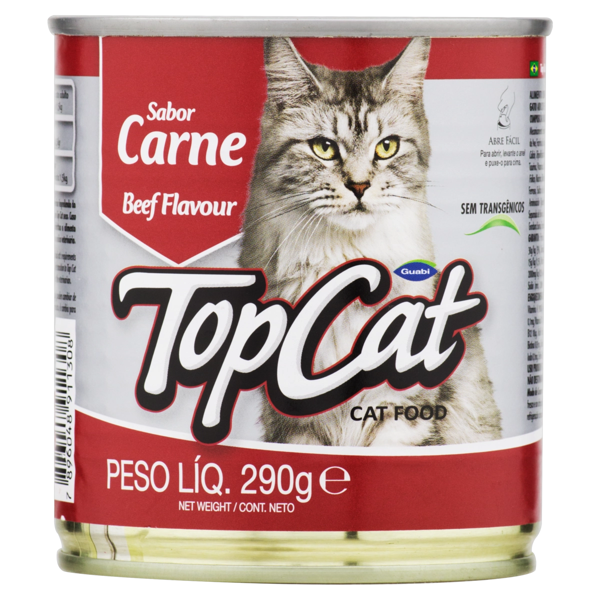 Alimento Para Gatos Carne Top Cat Lata 290g