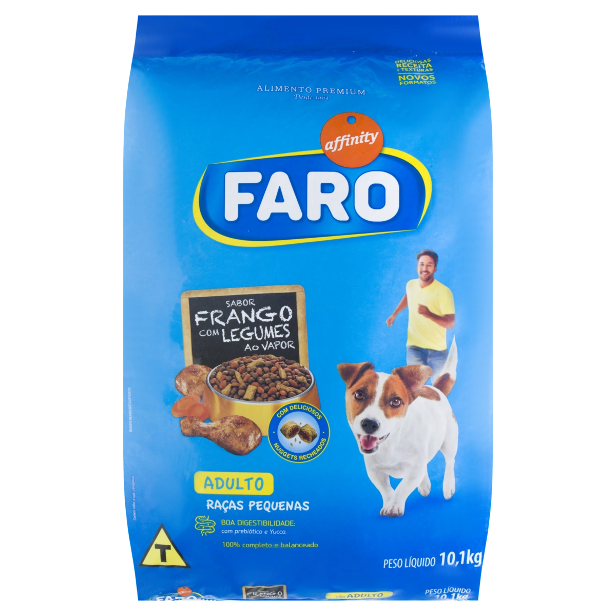 Alimento Para Cães Adultos Raças Pequenas Frango Com Legumes Affinity Faro Pacote 10,1kg