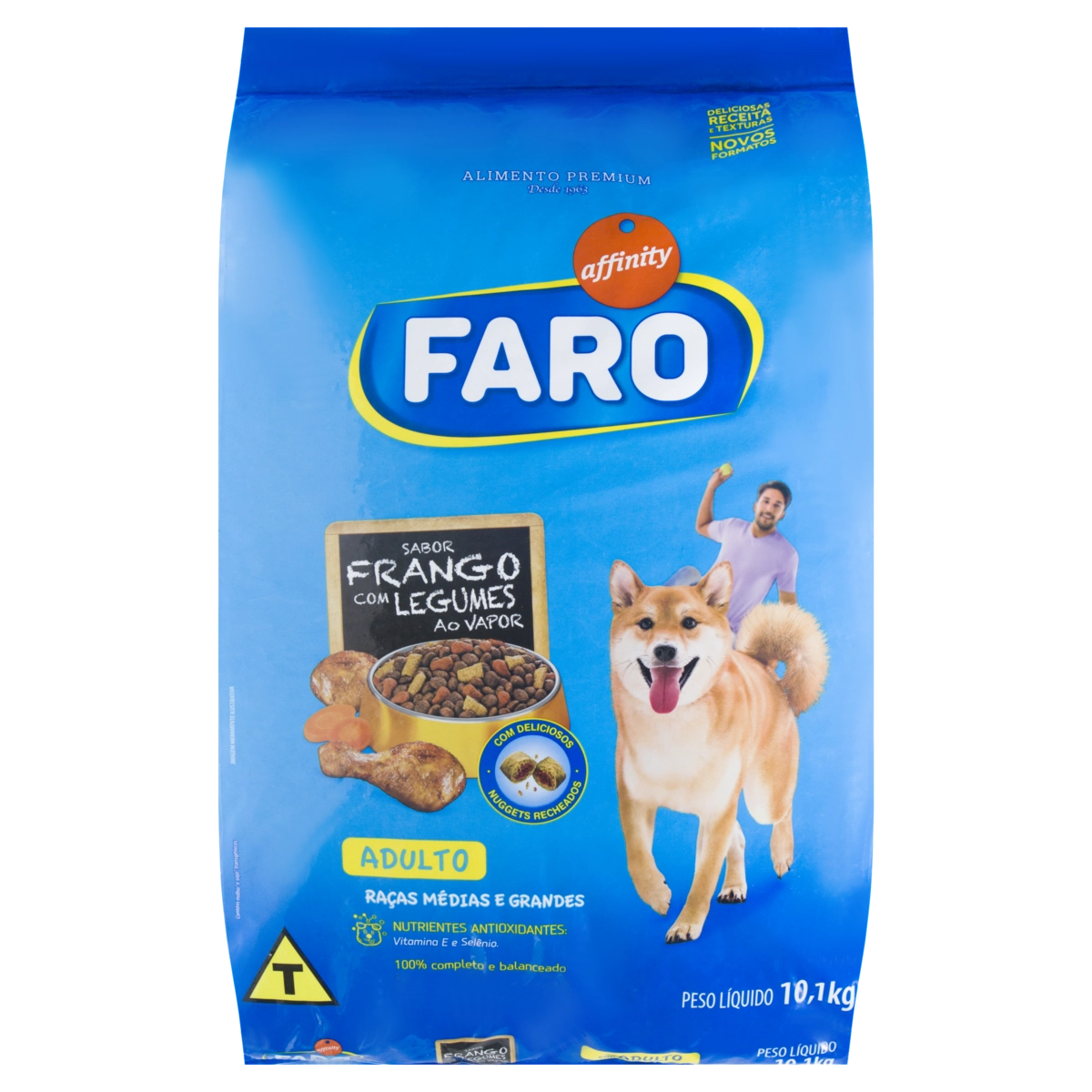Alimento Para Cães Adultos Raças Médias E Grandes Frango Com Legumes Affinity Faro Pacote 10,1kg