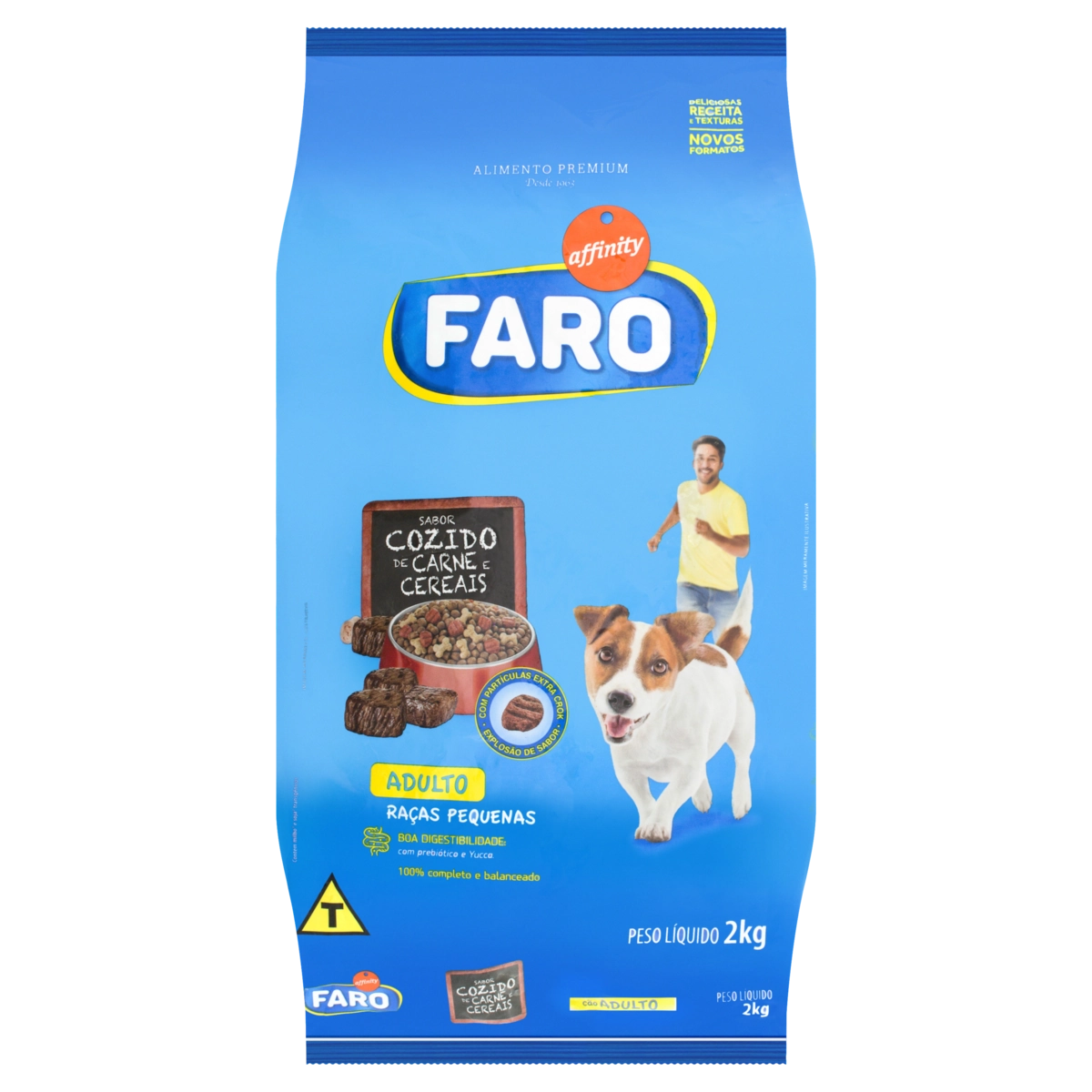 Alimento Para Cães Adultos Raças Pequenas Cozido De Carne E Cereais Affinity Faro Pacote 2kg