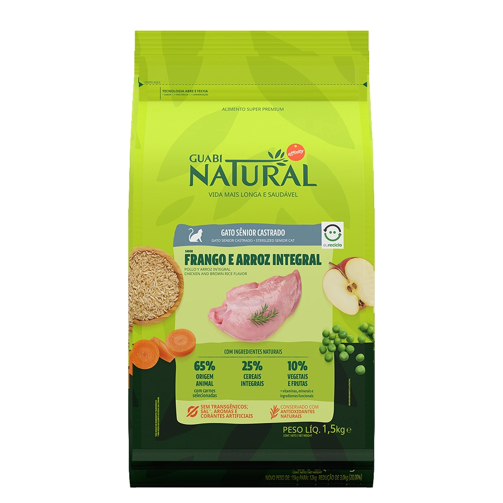 Ração Guabi Natural Cães Adultos Médio Frango e Arroz 20kg