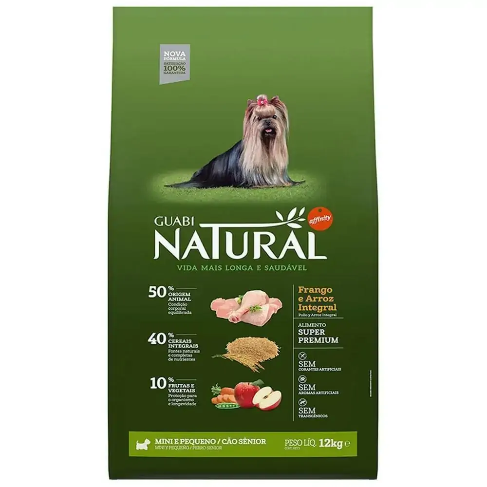 Ração Guabi Natural Para Cães Sênior Sabor Frango E Arroz