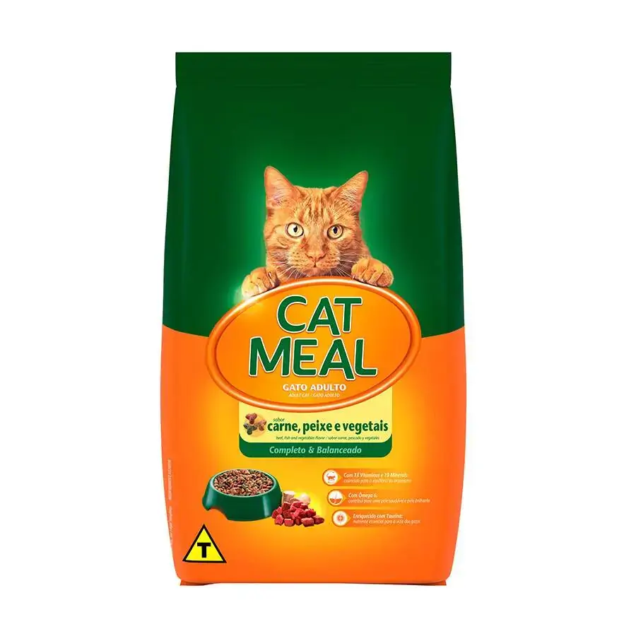 Alimento Para Gatos Adultos Carne, Peixe E Vegetais Cat Meal Pacote 20kg