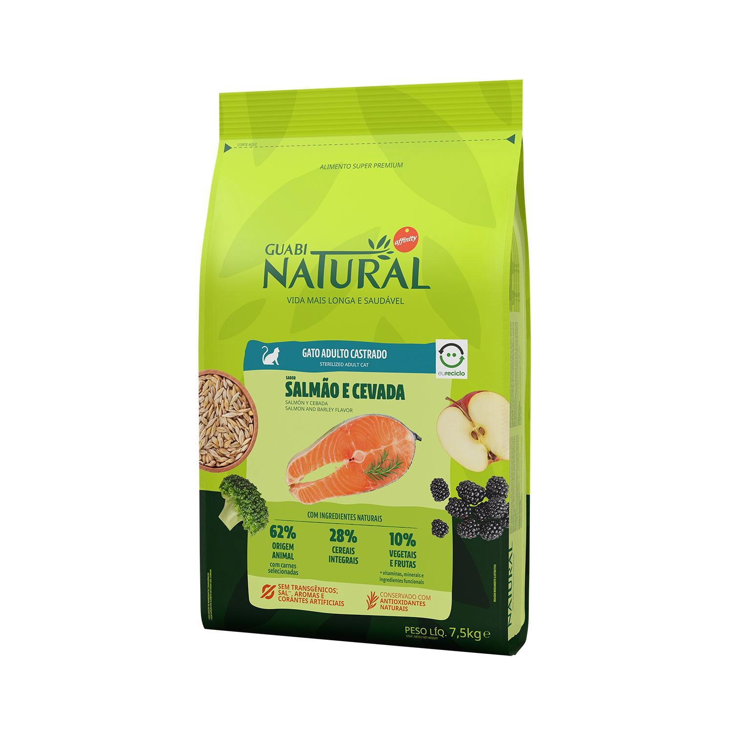 Gn Gato Cast Salm Cevada 8.5kg Bbag