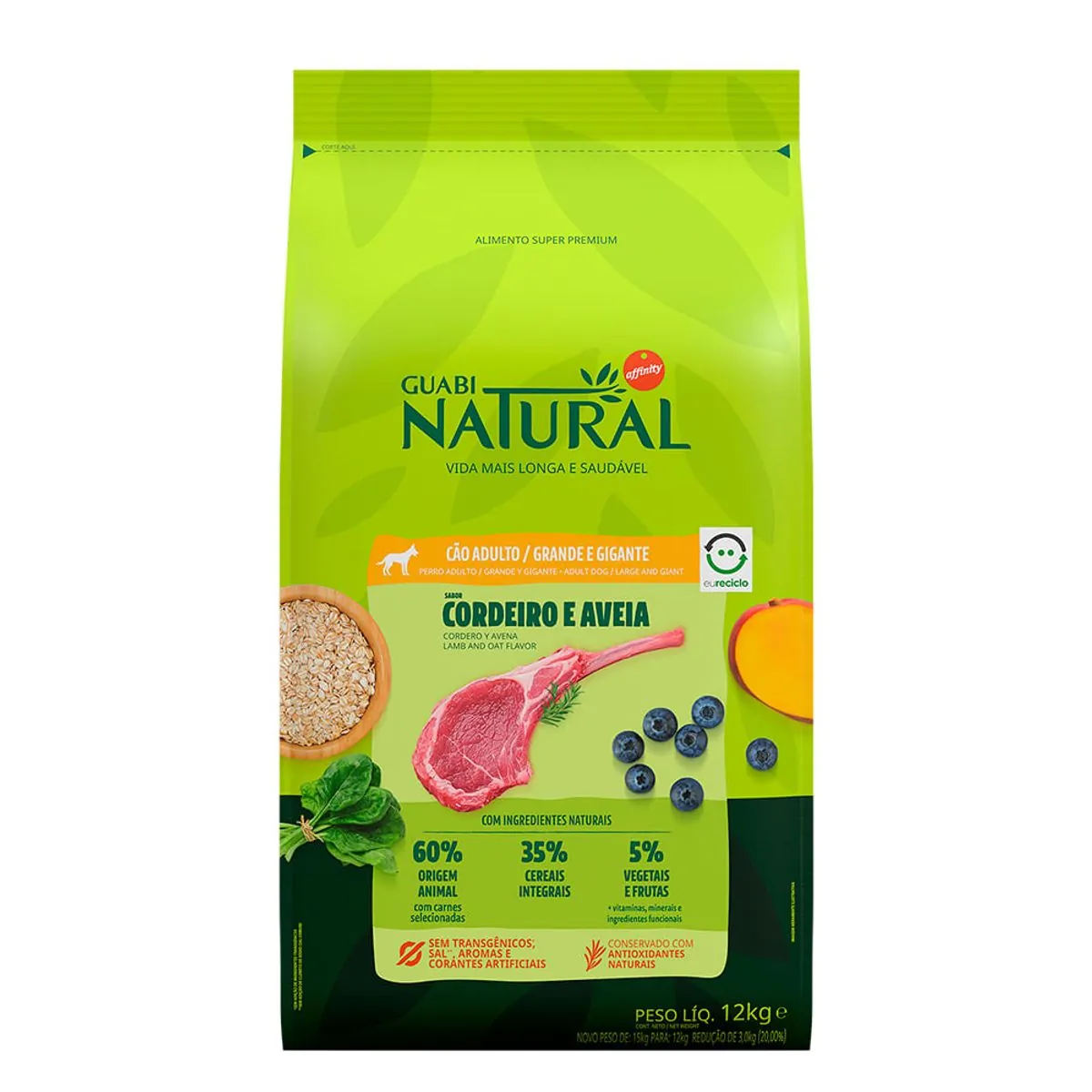 Guabi Natural Rg Cordeiro 12kg