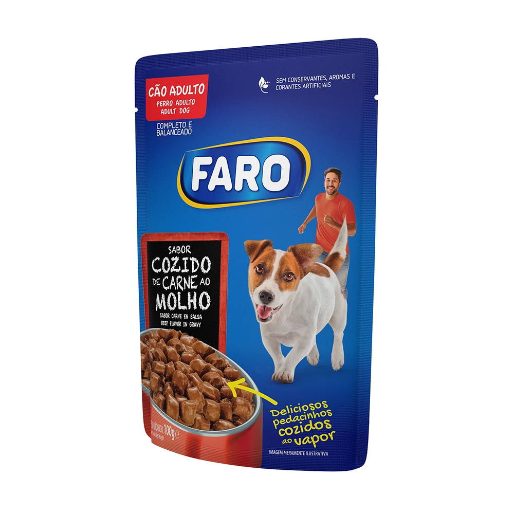 Patê Para Gatos Adultos E Filhotes Carne Faro Lata 290g