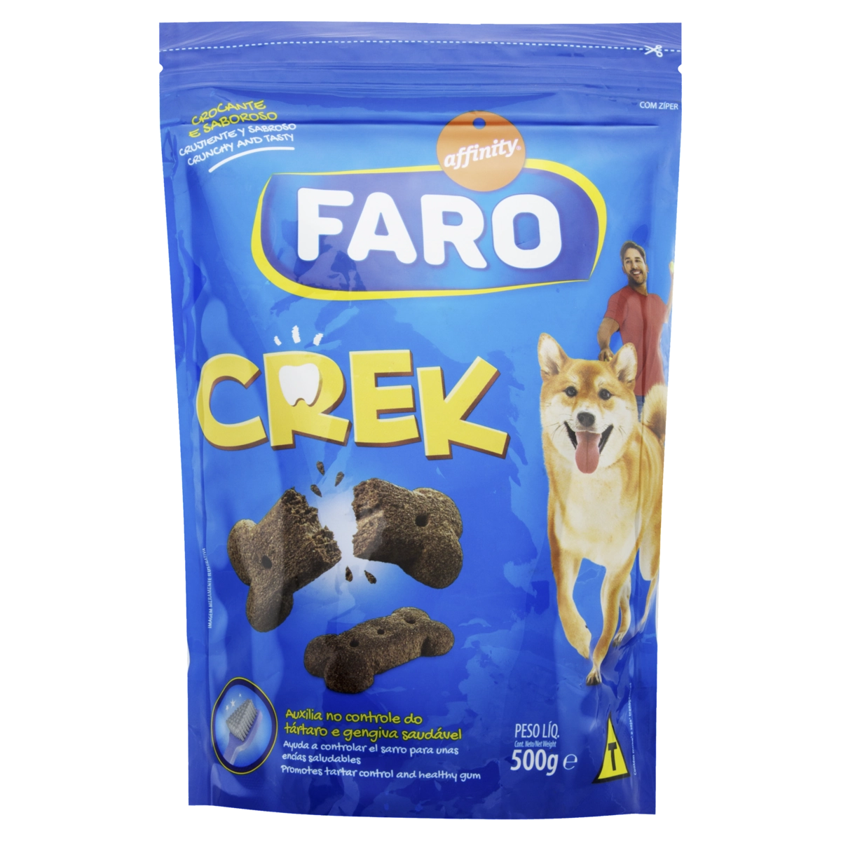 Petisco Para Cães Frango Faro Crek Pouch 500g