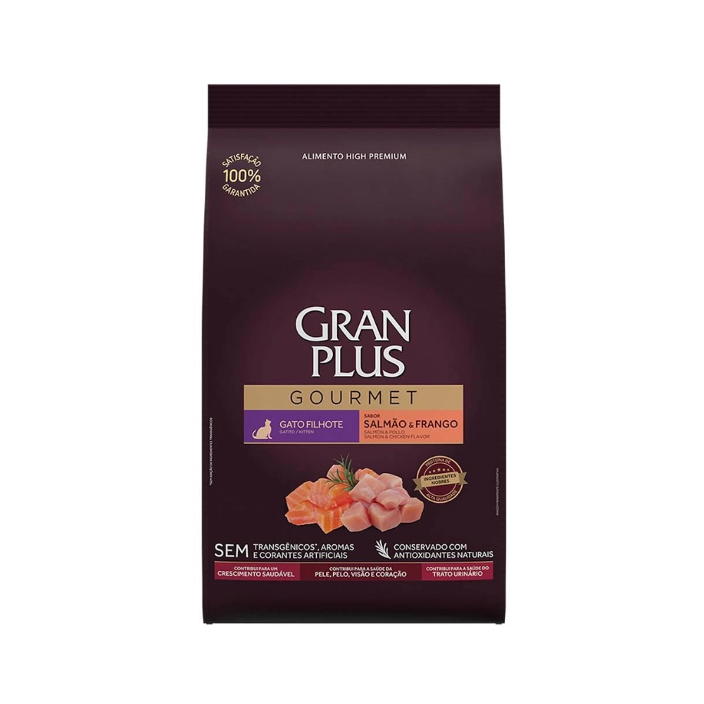 Granplus Gourmet Gatos Filhote Salmao Frango 10.1 Kg