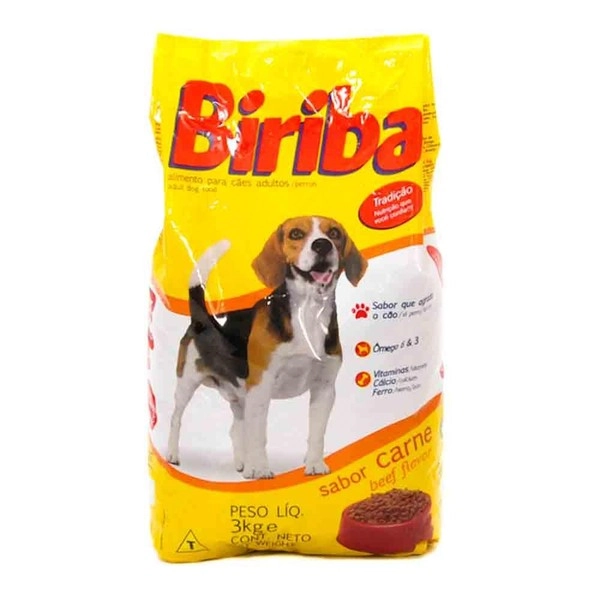 Alimento Para Cães Adultos Carne Biriba Pacote 8kg