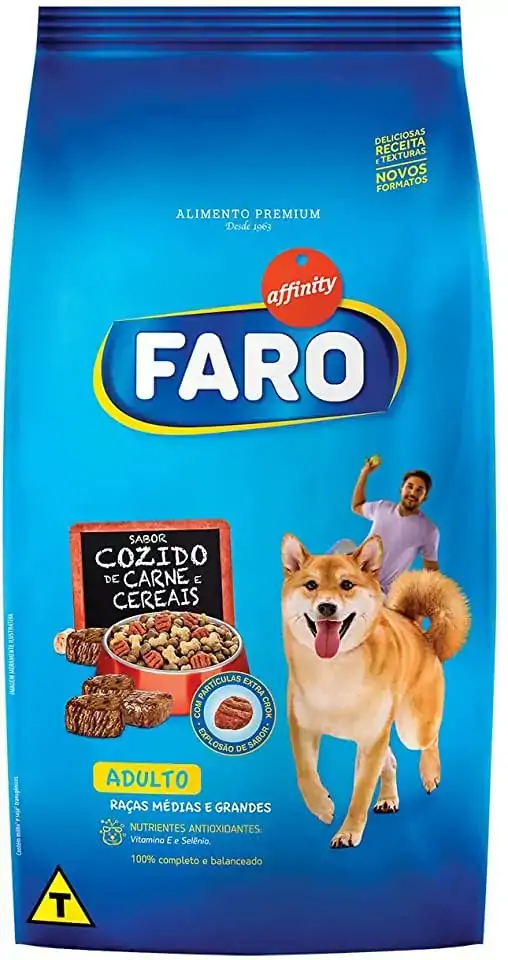 Ração Para Cães Faro Adultos Sabor Carne