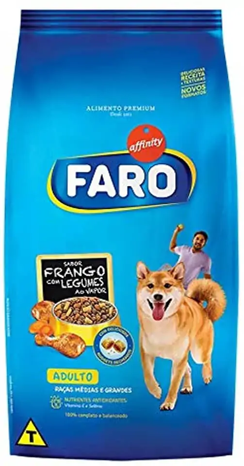 Guabi Faro Adultos Carne Figado E Vegetais Pacote