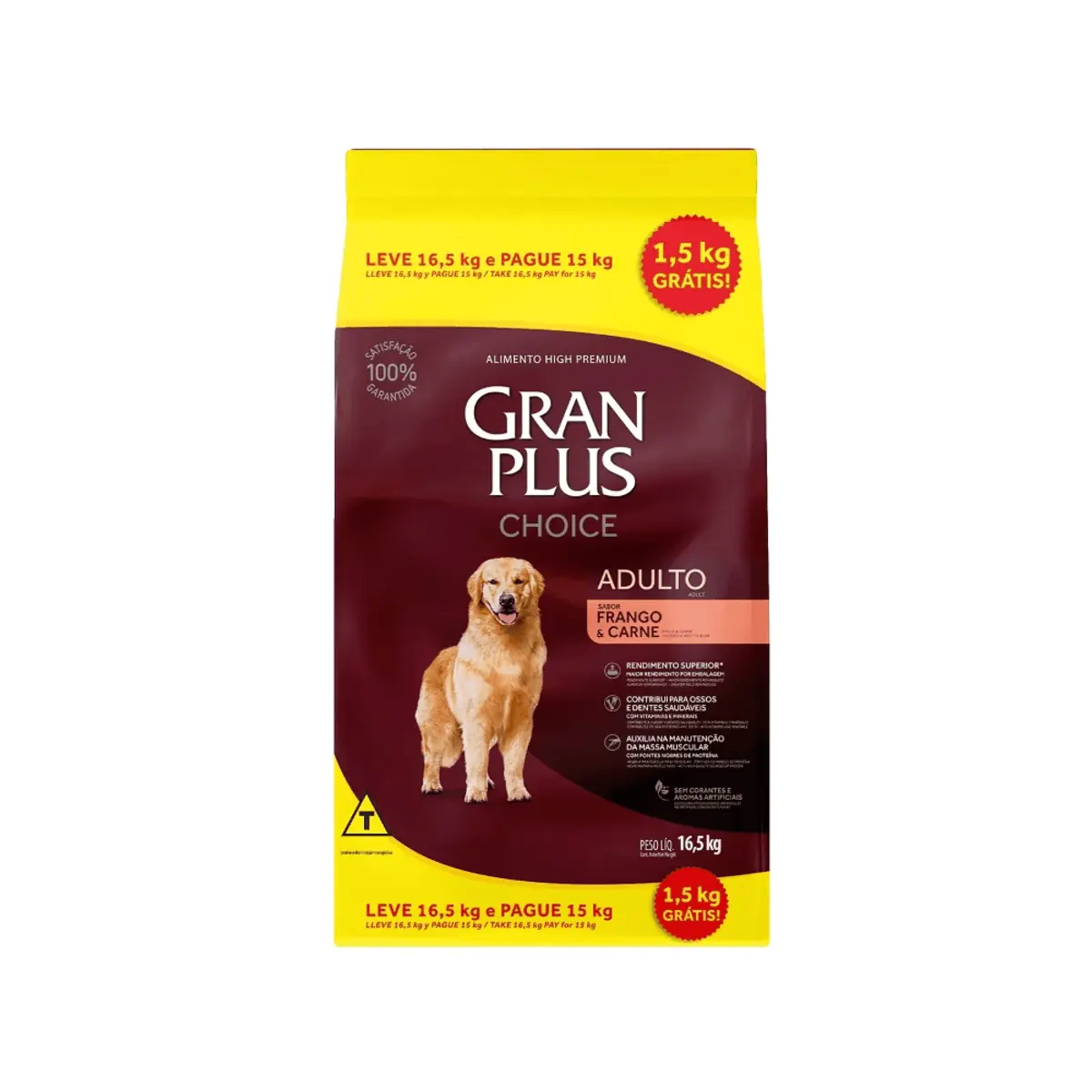 Granplus Choice Cao Adulto Carne E Frango 16,5kg 302942