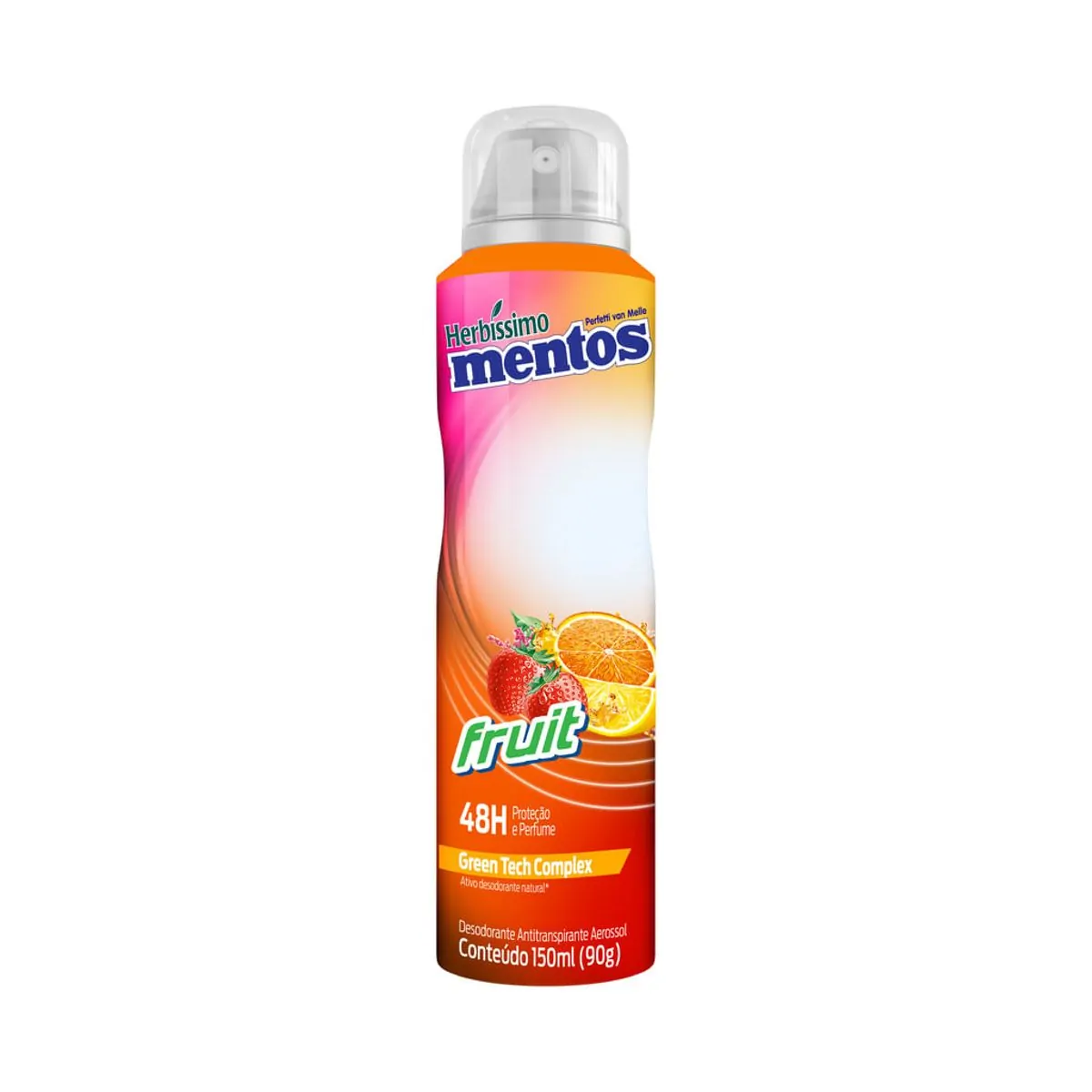 Desodorante Aerossol Mentos Fruit Herbíssimo 150ml Spray