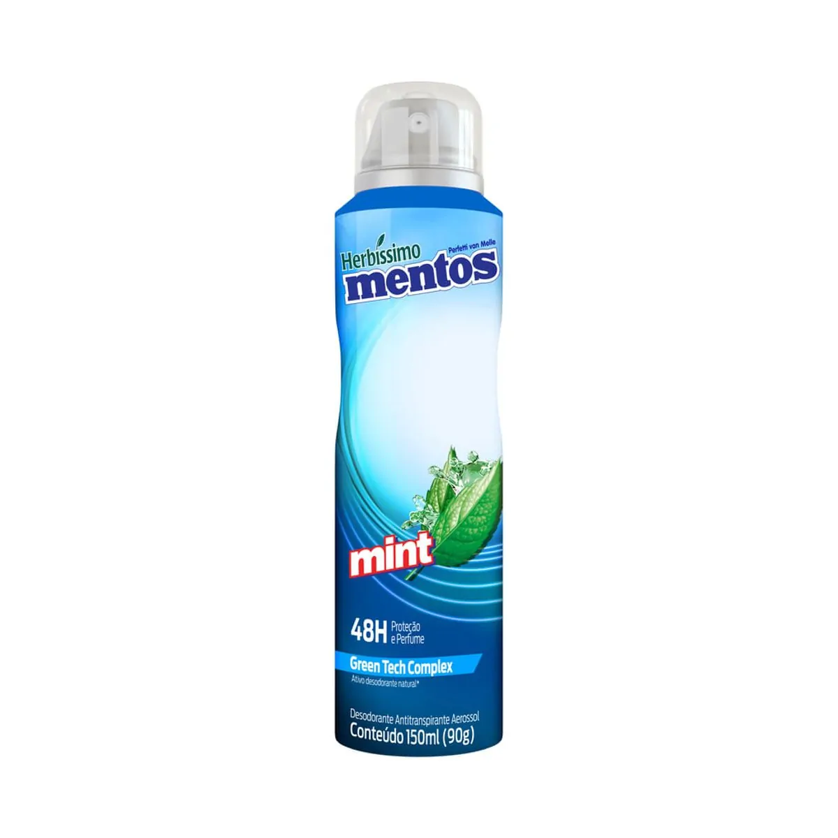 Desodorante Aerossol Mentos Mint Herbíssimo 150ml Spray