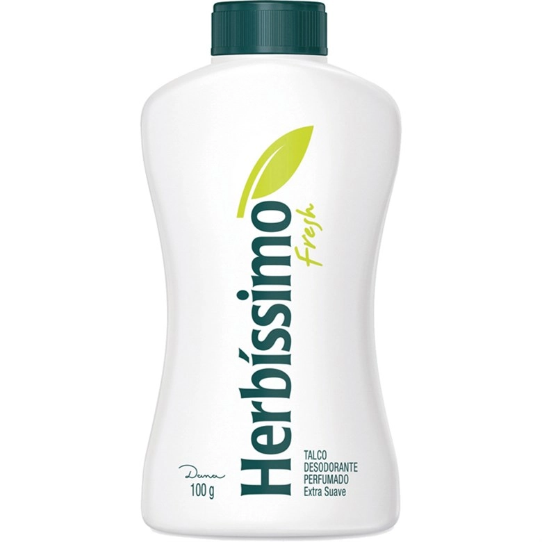 Talco Desodorante Perfumado Fresh Herbíssimo Frasco 100g