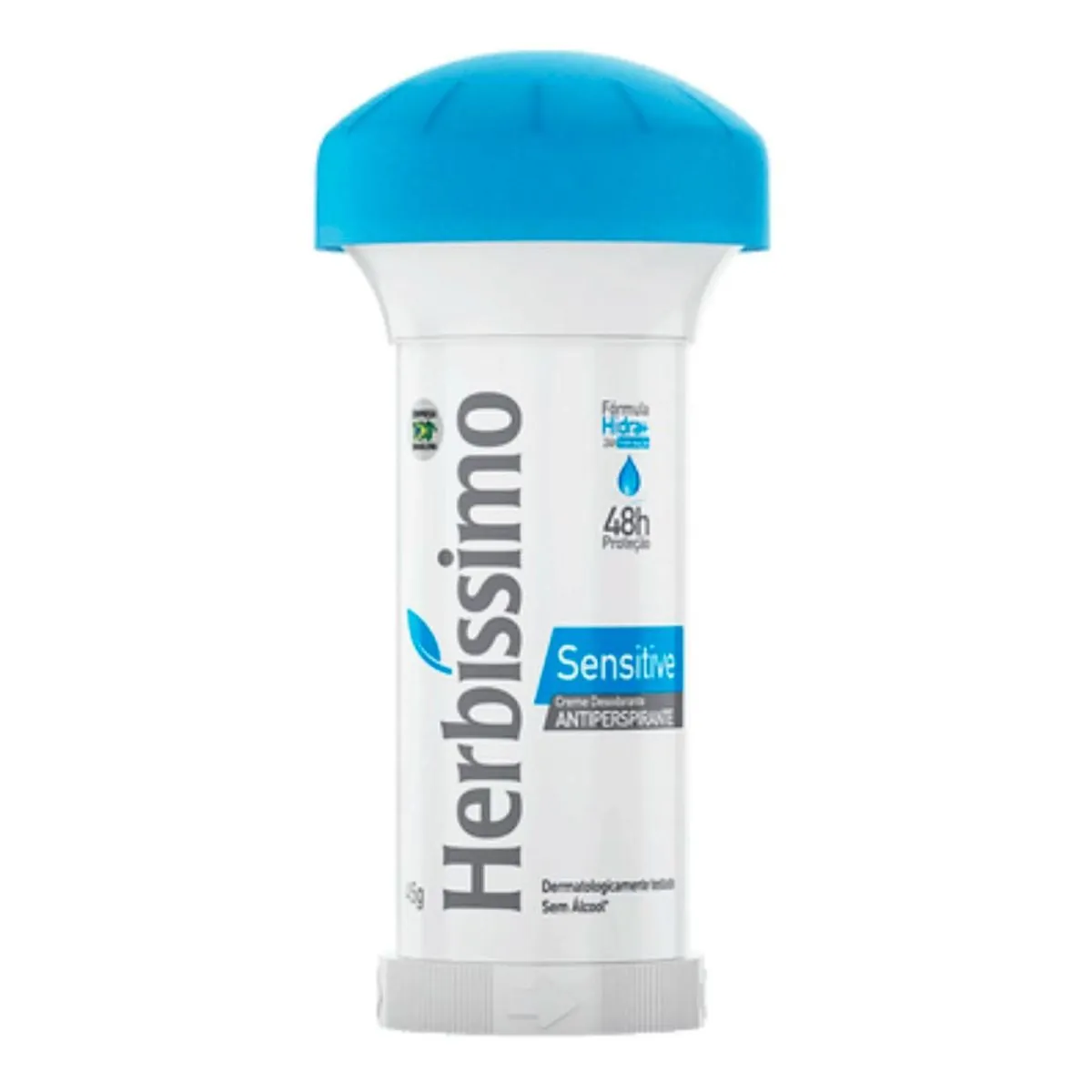 Desodorante Creme Antiperspirante Sensitive Herbíssimo Twist 45g