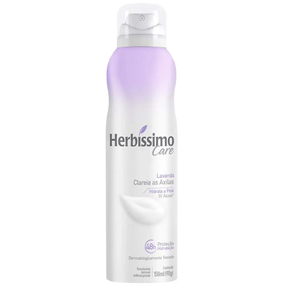 Desodorante Aerossol Lavanda Herbíssimo Care 150ml Spray