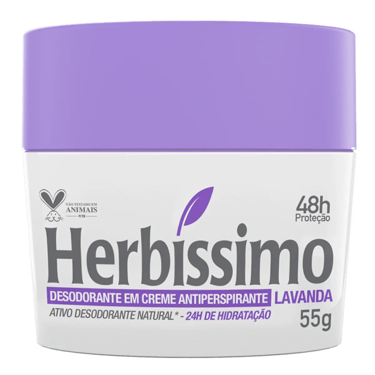Desodorante Creme Antitranspirante Lavanda Herbissimo 55G