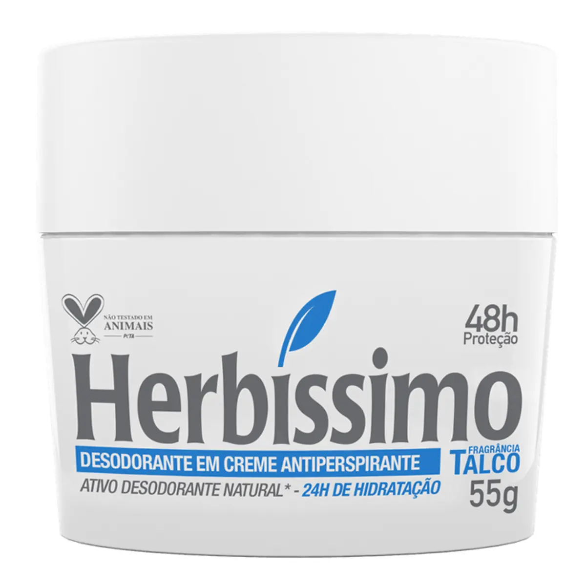Desodorante Creme Antitranspirante Talco Herbissimo 55G