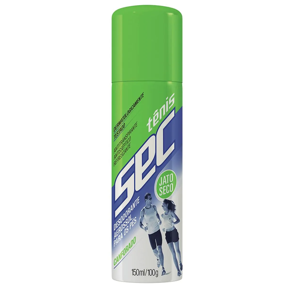 Desodorante Jato Seco Para Os Pés Canforado Tênis Sec Frasco 150ml Spray