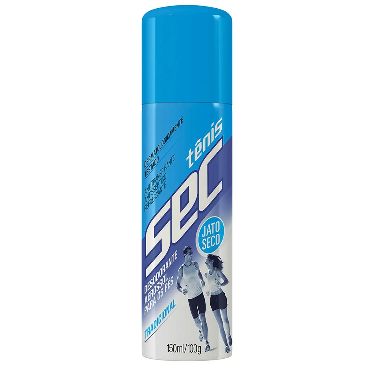 Desodorante Jato Seco Para Os Pés Tradicional Tênis Sec Frasco 150ml Spray