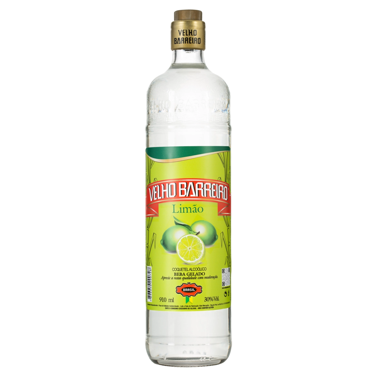 Aguardente Velho Barreiro 1l Limao