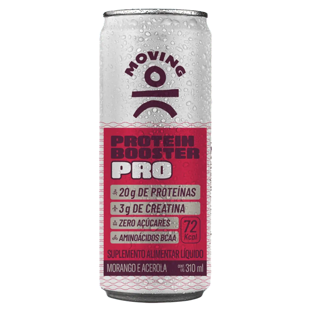 Bebida Protein Booster Pro Moving Lt 310ml Morango E Acerola