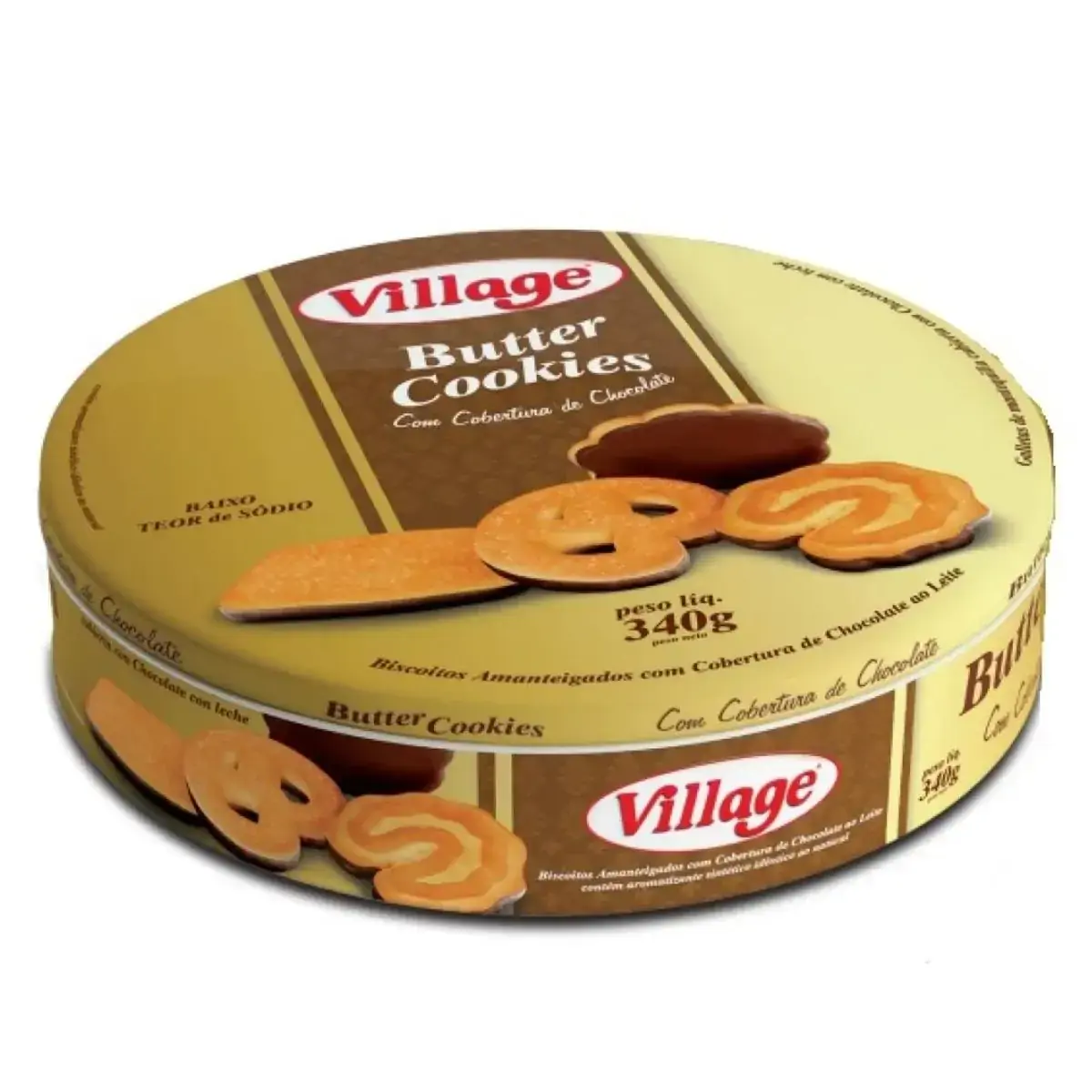 Biscoito Village Amanteigado Cob Chocolate Ao Leite