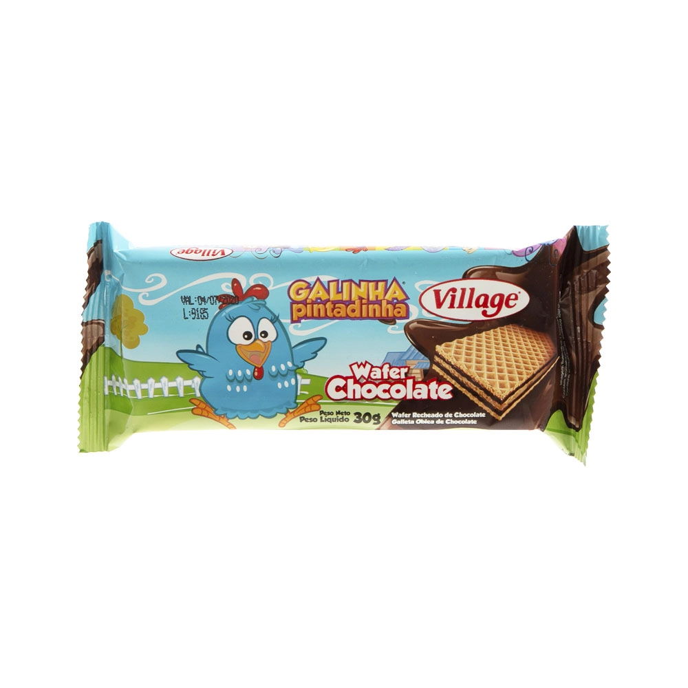 Wafer Village 30gr Galinha Pintadinha