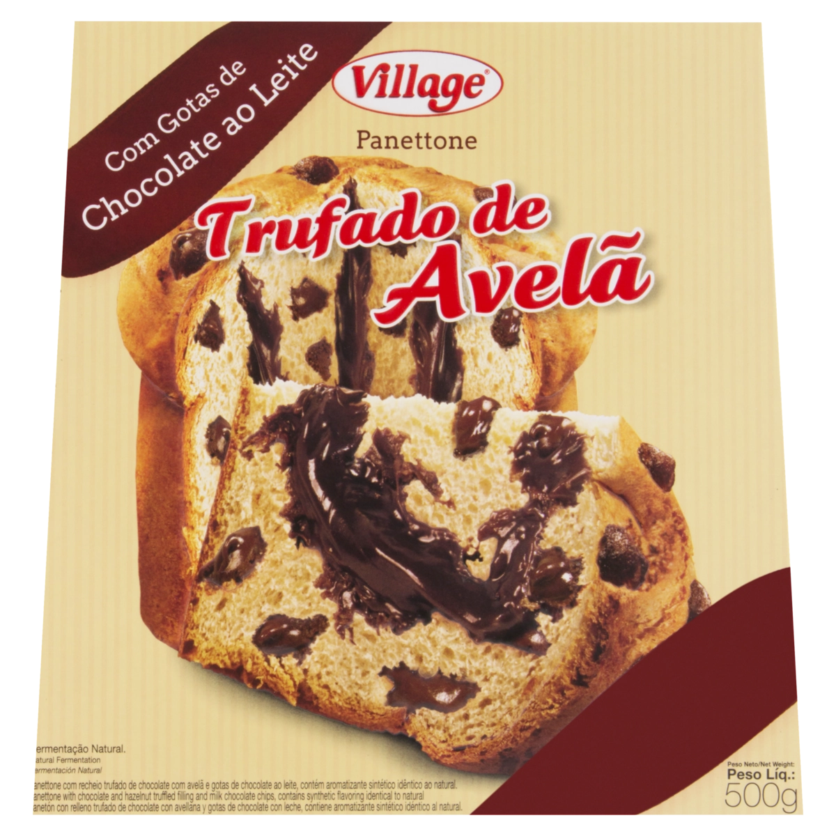 Panettone Gianduia VILLAGE Caixa 500g