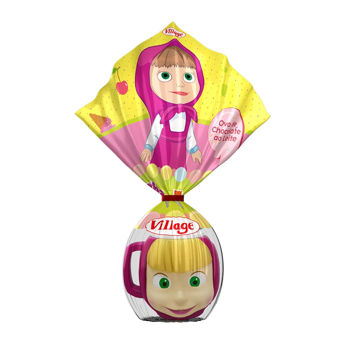 Ovo de Páscoa ao Leite Infantil Masha e o Urso VILLAGE 120g