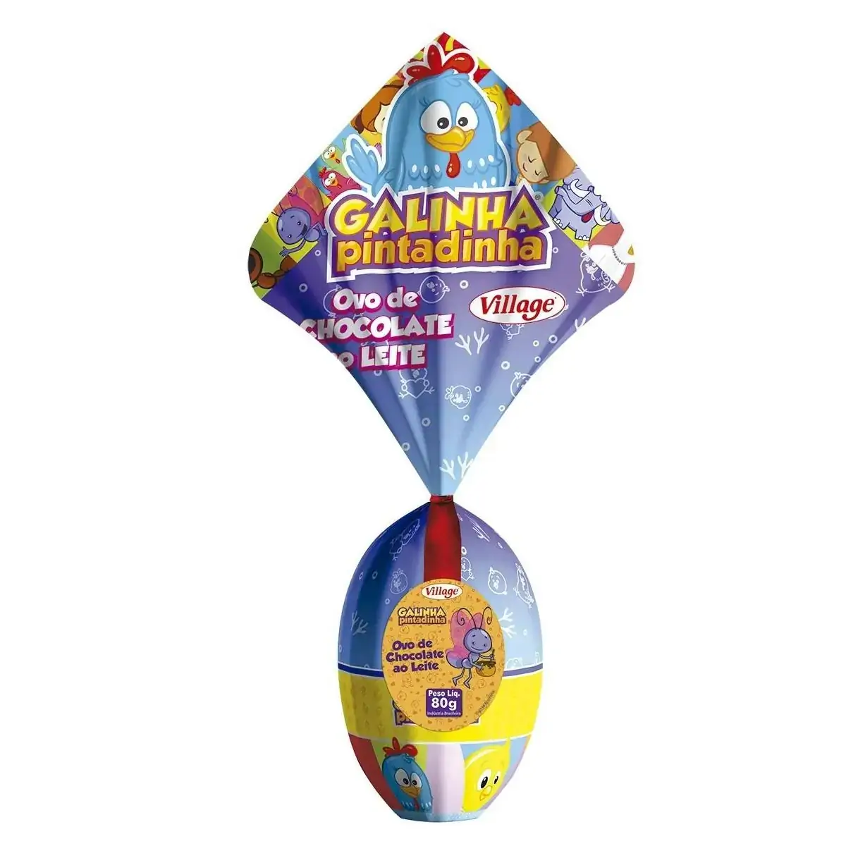 Ovo de Páscoa VILLAGE Galinha Pintadinha 80g