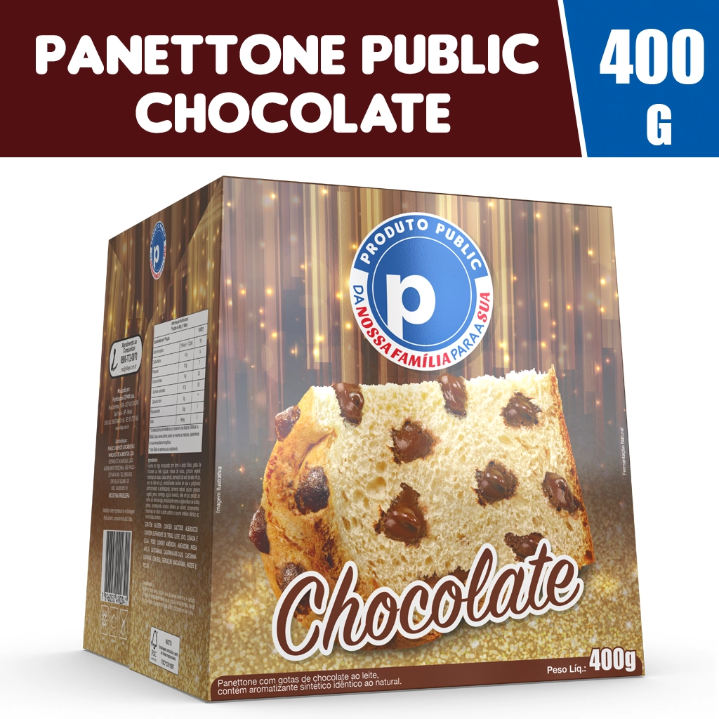 Panettone Public 400g Chocolate