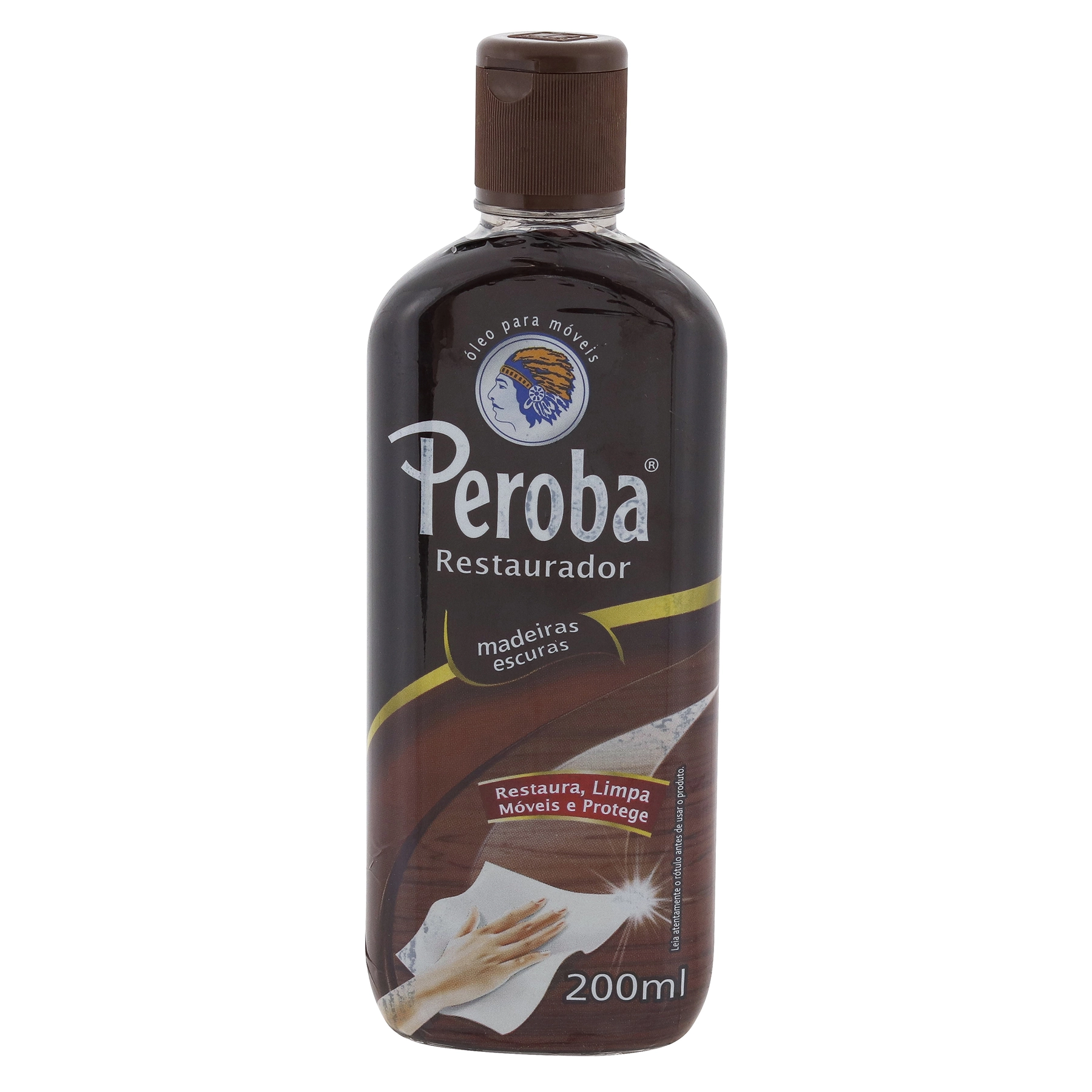 óleo Restaurador Para Móveis Madeiras Escuras Peroba Frasco 200ml