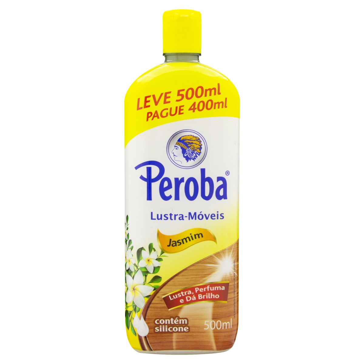Lustra Móveis Jasmim Peroba Frasco Leve 500ml Pague 400ml