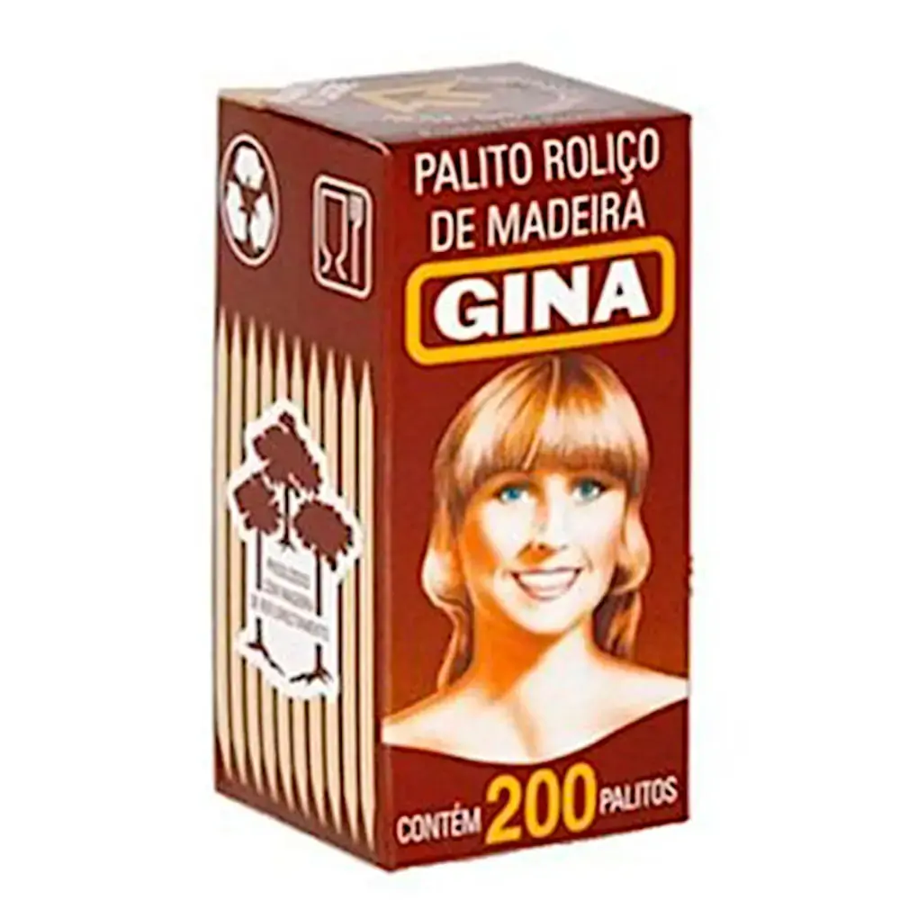 Palito Roliço Gina 200 Unidades