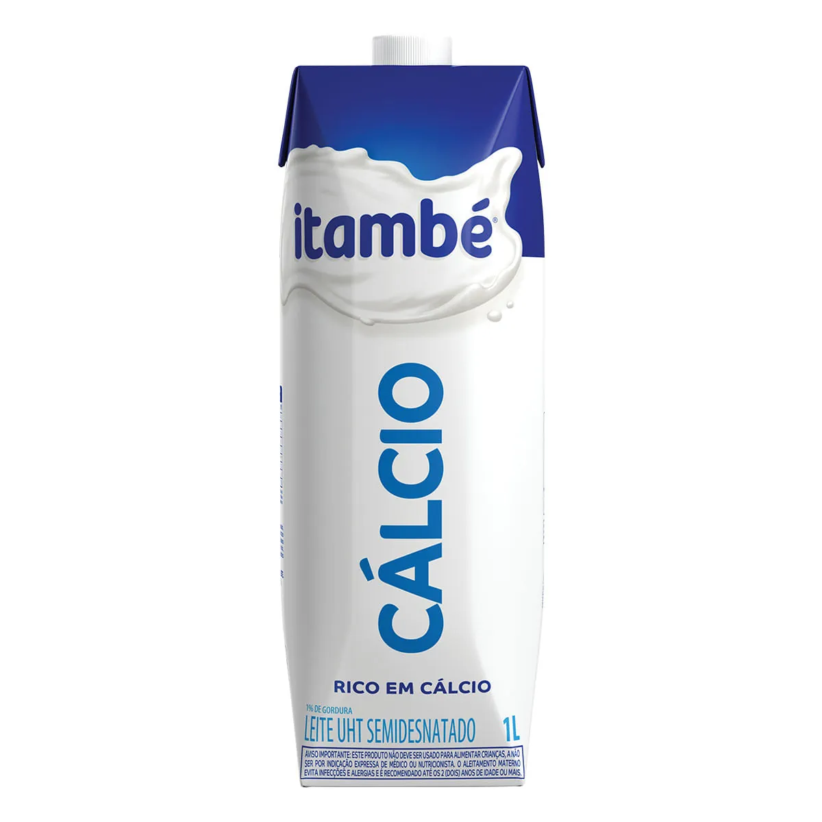 Leite Uht Semidesnatado Itambé Vita Cálcio Caixa Com Tampa 1l
