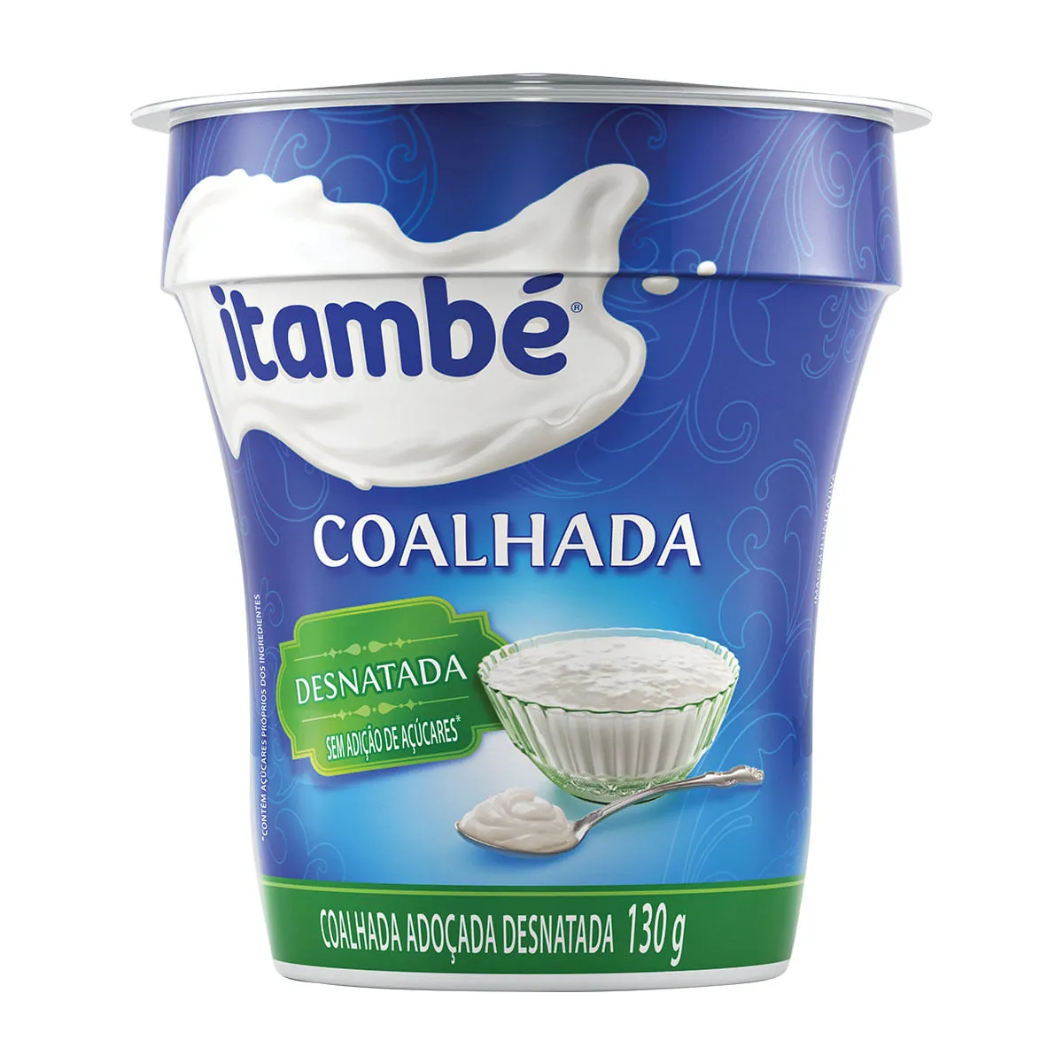 Coalhada Desnatada Adoçada Itambé Copo 170g