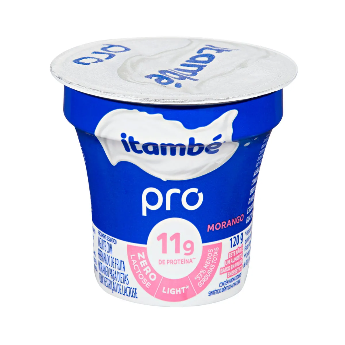 Iogurte Semidesnatado Light Zero Lactose Itambé Pró Morango 120 g