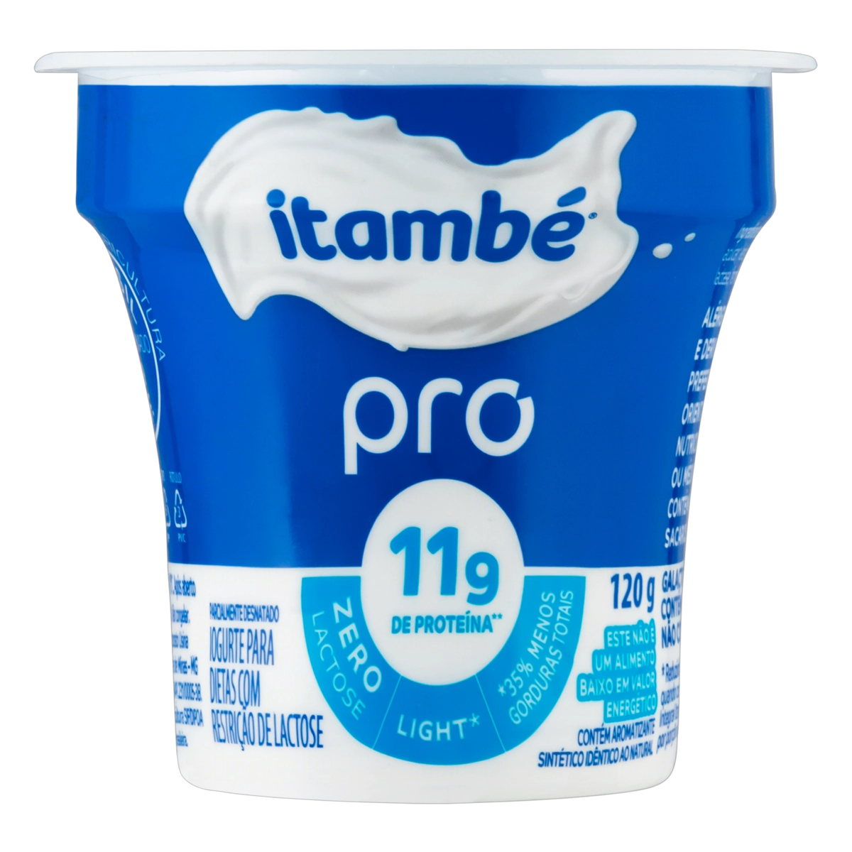 Iogurte Parcialmente Desnatado Light Zero Lactose Itambé Pro Copo 120g