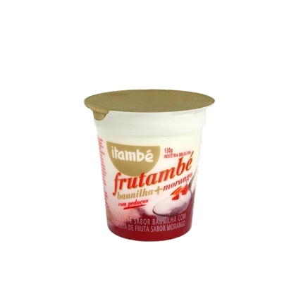 Iogurte Frutambé Baunilha Com Morango