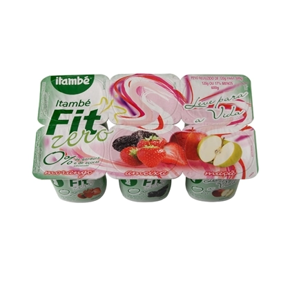 Iogurte Itambé Fit Zero Morango, Ameixa E Maçã
