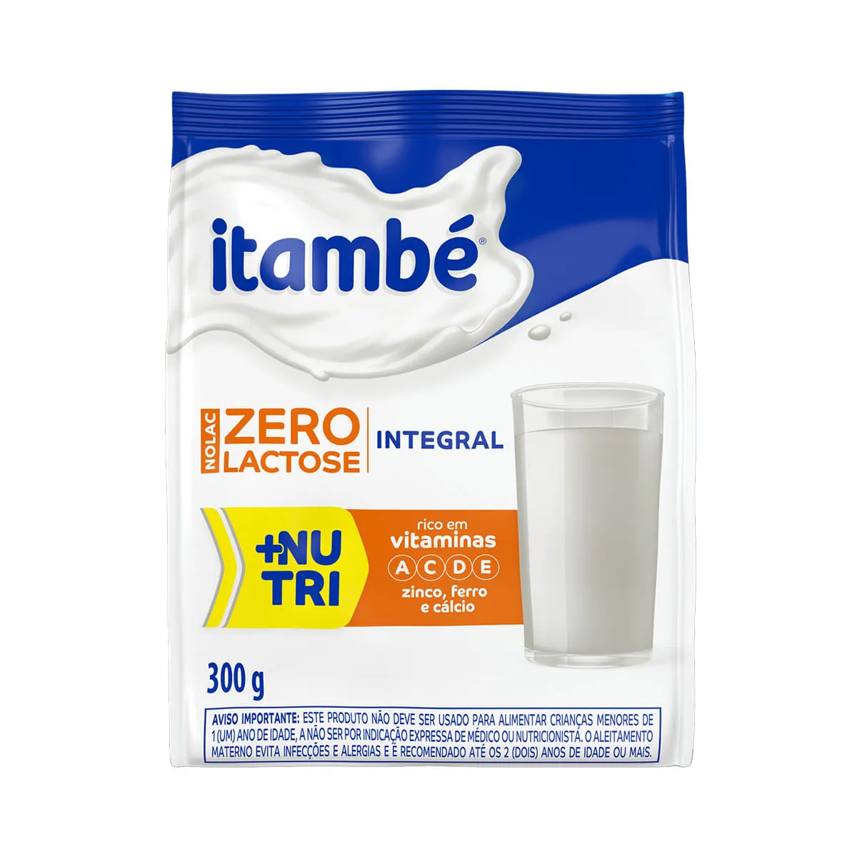 Leite em pó sem lactose Itambé Nolac 300g