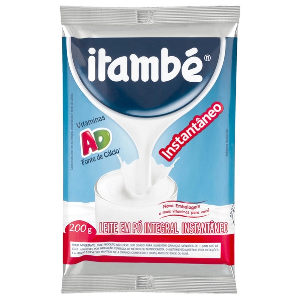 Leite Pó Instantâneo Integral Itambé Pacote 200g