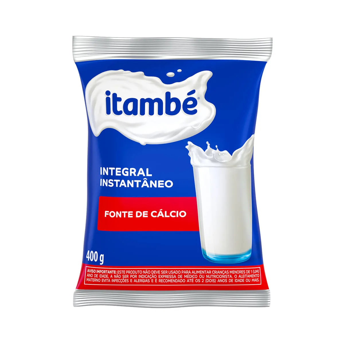 Leite em Pó Integral Instantâneo ITAMBÉ Pacote 400g