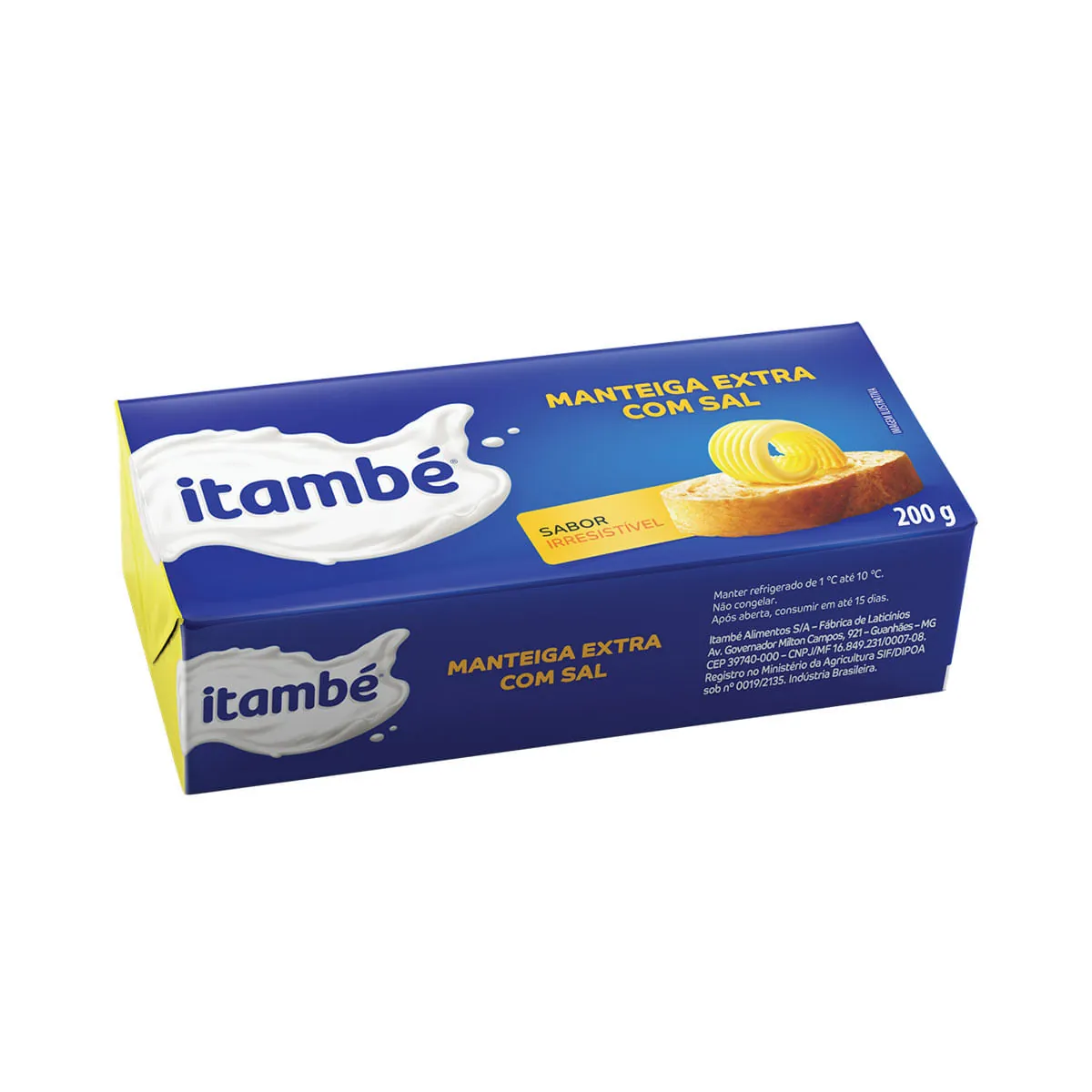 Manteiga Extra com Sal Tablete ITAMBÉ 200g