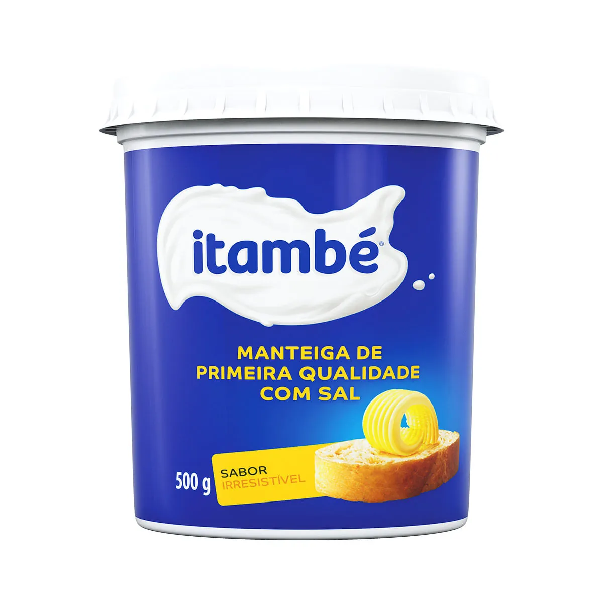 Manteiga 1ª Qualidade com Sal Pote ITAMBÉ 500g