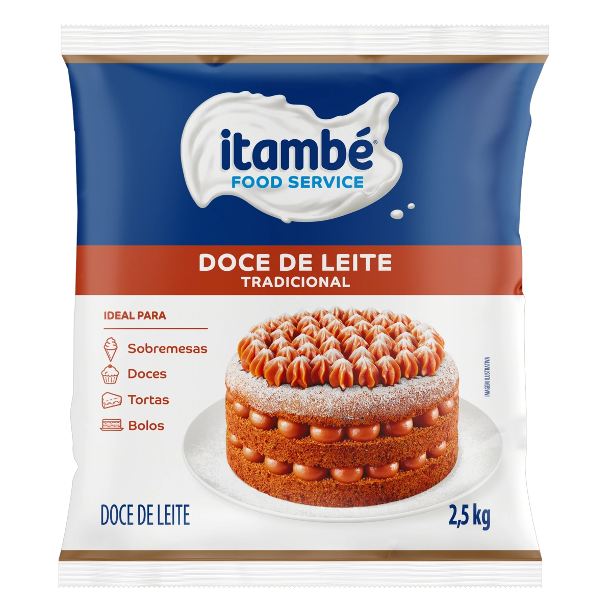 Doce De Leite Tradicional Itambé Pacote 2,5kg